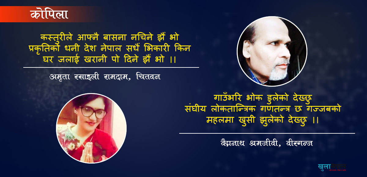 घर जलाई खरानी पो दिने…